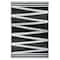 Black &#x26; White Zig Zag Outdoor Rug by Ashland&#xAE;, 6ft. x 9ft.